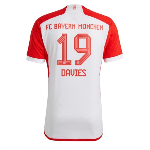 Pánský Fotbalový dres Bayern Munich Alphonso Davies #19 2023-24 Domácí Krátký Rukáv